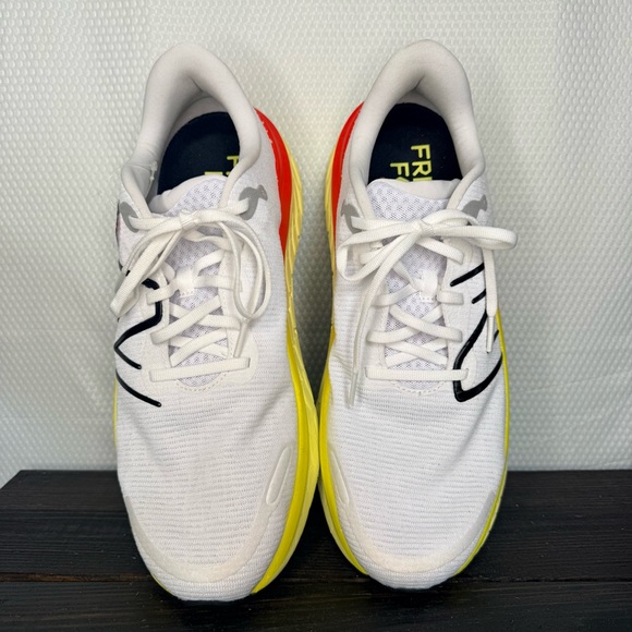 New Balance White and Yellow Athletic Shoes - Picture 7 of 11